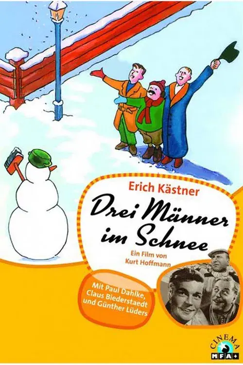 Drei Männer im Schnee
