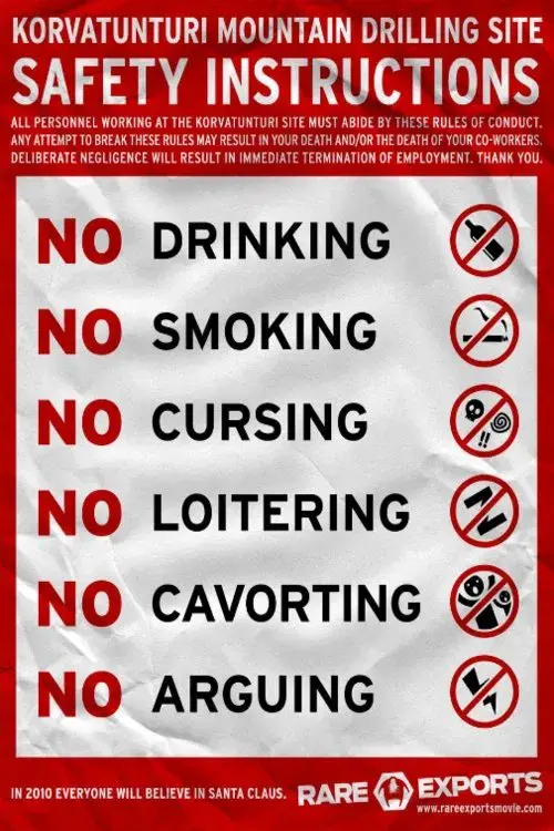 The Official Rare Exports Inc. Safety Instructions 2005