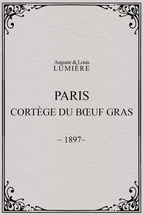 Paris, cortège du bœuf gras (char du prince du carnaval)