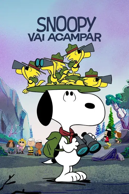 Snoopy Vai Acampar