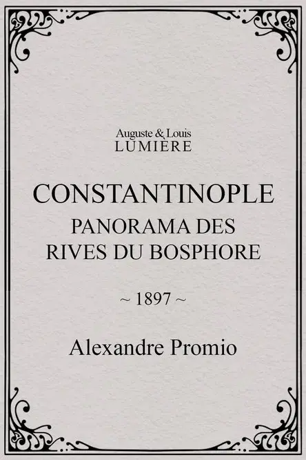 Constantinople, panorama des rives du Bosphore