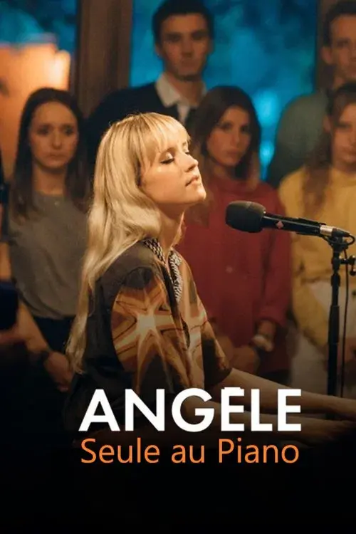 Angèle, seule au piano