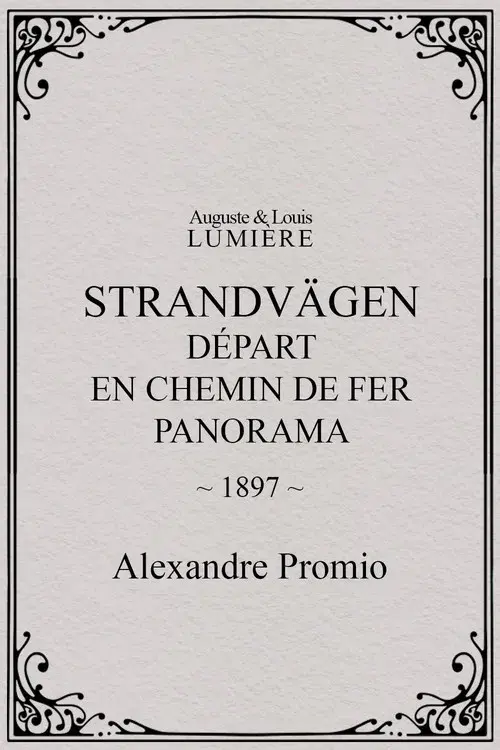 Saltsjöbaden : départ en chemin de fer, panorama