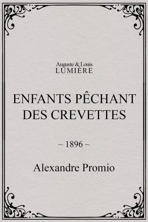 Enfants pêchant des crevettes